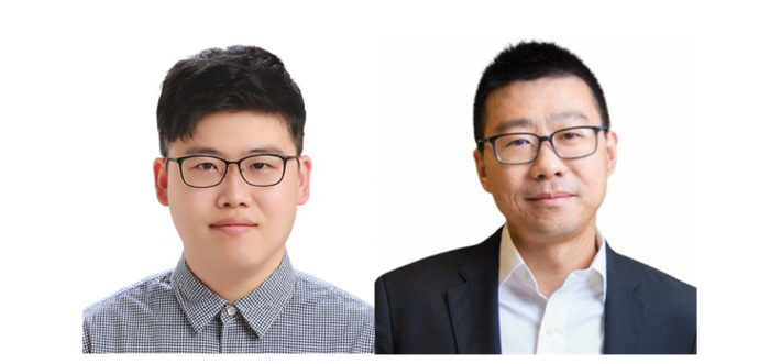 차세대 디스플레이 신공법 LED 소자 개발로 세계적 학술지 '사이언스 어드밴시스' 지에 논문을 게재한 성신여대 청정신소재공학과 이윤호 교수(왼쪽)와 미국 에모리대학교 레티안 도우(Letian Dou) 교수(오른쪽)(사진=성신여대)