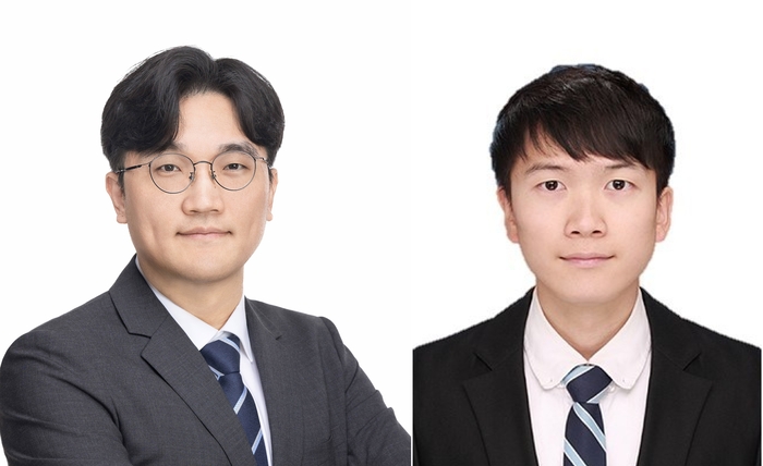 이길호 포스텍 교수(왼쪽)와 정우찬 박사