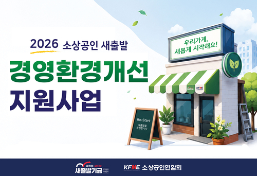 소상공인연합회는 새출발기금과 함께 '경영환경개선 지원사업'과 '건강검진 지원사업'을 본격 추진한다.
