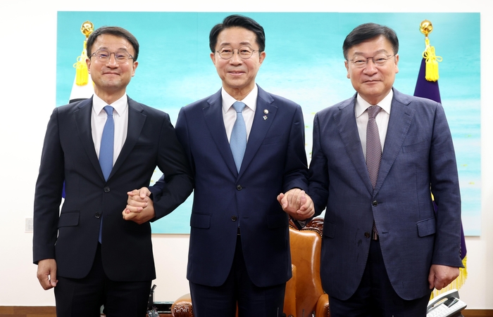 조정식 국회의장, 여야 원내대표 회동. 연합뉴스
