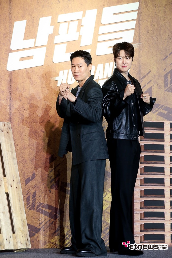 [ET포토] 진선규-공명, '한 여자를 구하기 위해 의기투합'