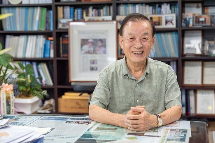 월드비전 밥피어스아너클럽 200호 한주식 지산그룹 회장. 사진=지산그룹