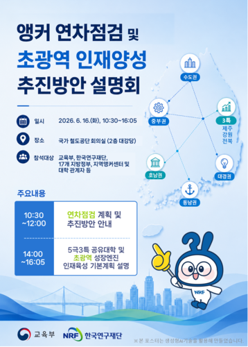 2026년 앵커 연차점검 및 초광역 인재양성 기본계획 설명회
