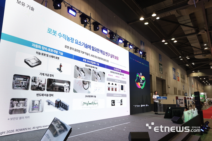 로웨인, '월드 푸드테크 컨펙스 2026'서 로봇 수직농장 시스템 '인텔리팜... - 뉴스 썸네일 이미지