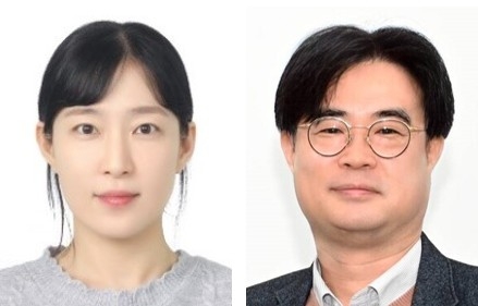 플라즈모닉 기반 액체생검 플랫폼을 개발한 한국재료연구원 바이오· 헬스재료연구본부 이민영(왼쪽) 선임연구원과 박성규 책임연구원.