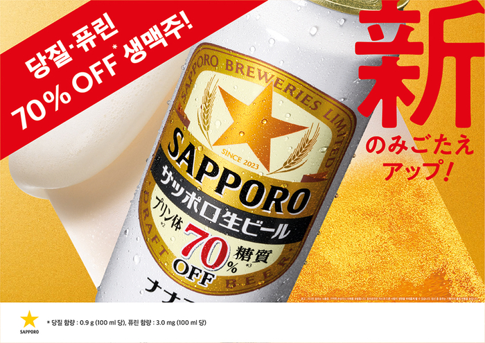 삿포로 생맥주 70, 수입 라이트 맥주 시장 1위