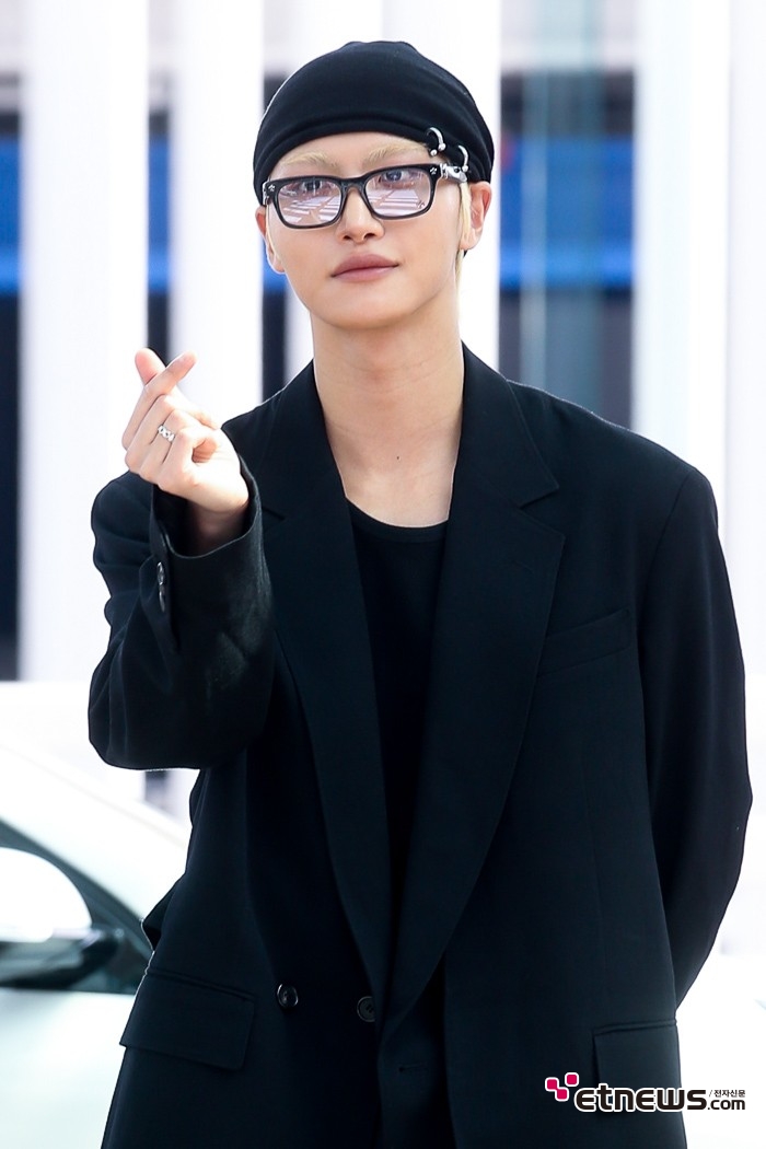 [ET포토] 에이티즈 성화, '30도 날씨에도 비니'