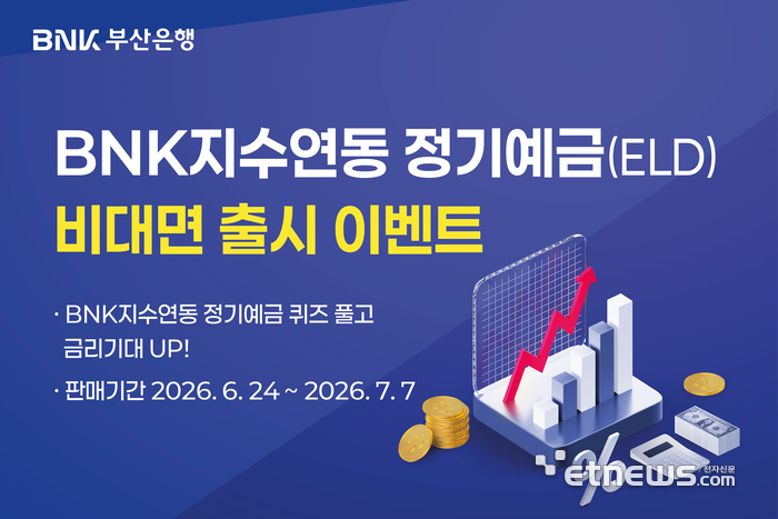 부산은행, 지수연동 정기예금 비대면 출시…최고 연 11.5% 제공