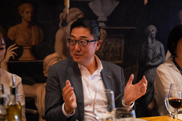 박제임스 롯데바이오로직스 대표는 23일(현지시간) 미국 캘리포니아주 샌디에이고에서 기자 간담회를 갖고 주요 사업 현황과 미래 성장 전략을 소개했다.(사진=롯데바이오로직스)