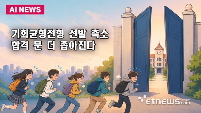 기회균형전형 선발 축소…합격 문 더 좁아진다