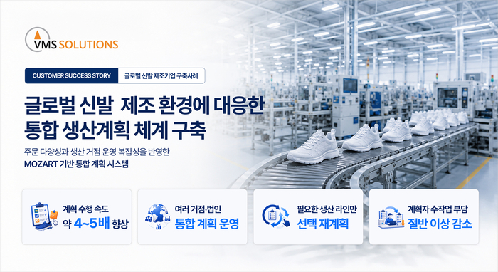 브이엠에스 솔루션스, TKG태광 생산계획 시스템 구축… 계획 수립 속도 4~5배 향상