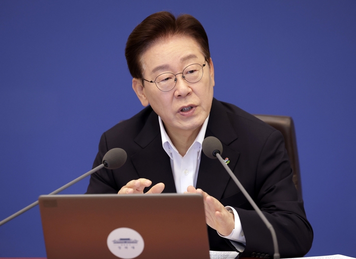 이재명 대통령, 국무회의 발언. 연합뉴스