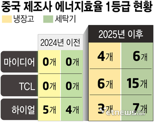 中가전 에너지 1등급…韓서 '꼼수 등록' 의혹