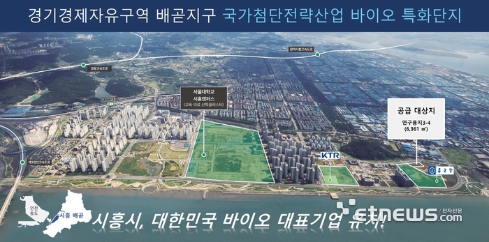 시흥시, 경기경제자유구역 배곧지구 국가첨단전략산업 바이오 특화단지.