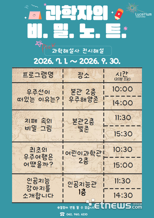 과학자의 비밀노트 포스터.