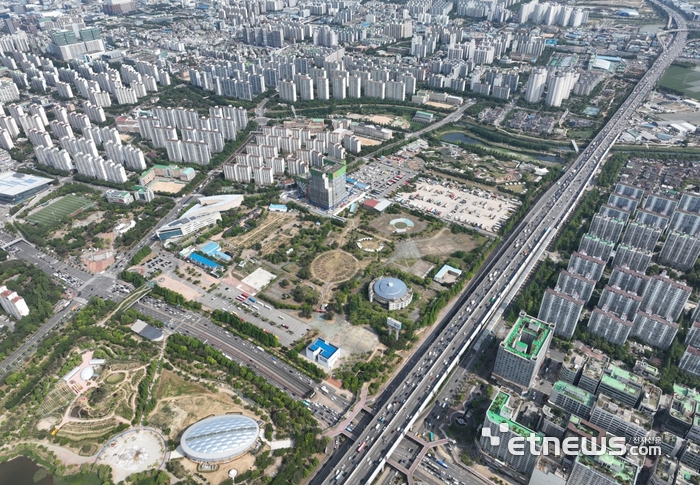부천시, 상동특별계획구역 전경.