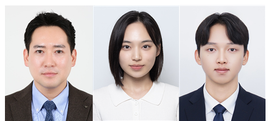 △왼쪽부터 임현우 교수, 이도연 석박통합과정생, 황정윤 석박통합과정생(사진=건국대)