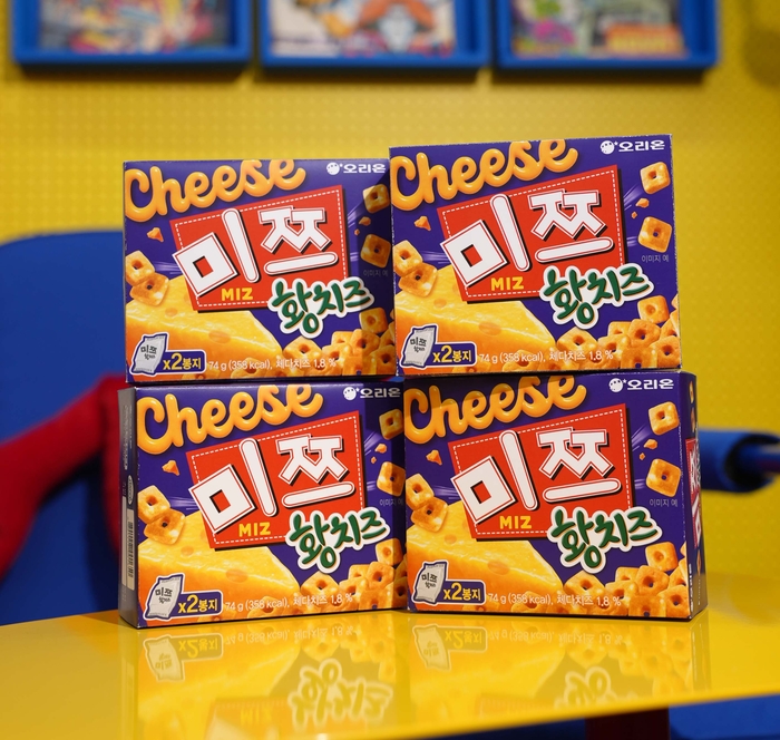 미쯔 황치즈 제품 이미지. 〈자료 오리온〉
