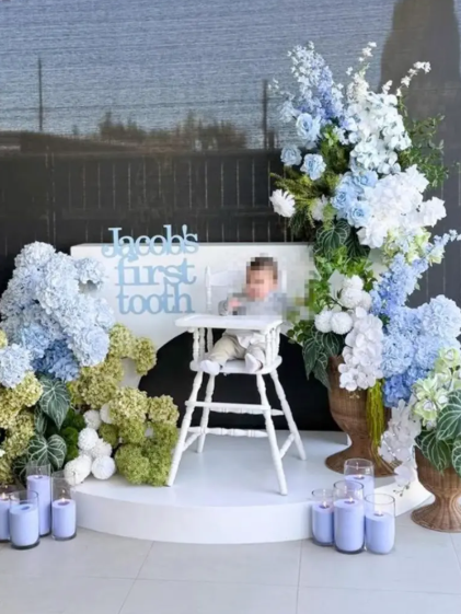 아기의 첫 이가 난 것을 축하하기 위해 성대한 행사를 마련한 호주 부모의 사연이 온라인에서 화제가 되며 찬반 논쟁이 이어지고 있다. 사진=뉴욕포스트