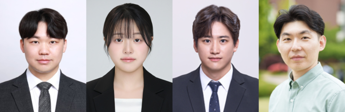 (왼쪽부터) 성균관대 박주형 박사, 장다영 연구원, 김치현 박사, 성균관대 박진성 교수(사진=성균관대)