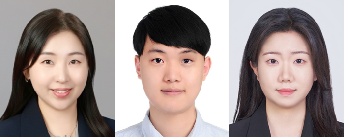 (왼쪽부터) 성균관대 권민혜 교수, 김미르 박사과정생, 박상은 석박통합과정생(사진=성균관대)
