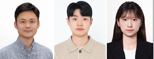 (왼쪽부터)김원화 교수, 이민재·황수진 씨