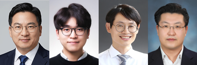 (왼쪽부터) 황재윤 DGIST 교수, 이문환 박사, GIST 정의헌 교수, 권혁상 교수