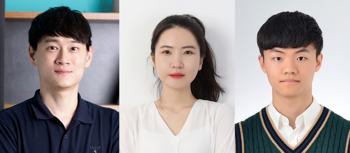 왼쪽부터 윤성환 교수, 박새롬 교수, 하승범 연구원