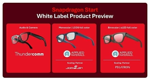 Qualcomm Snapdragon Start의 AR 글라스 White Label Product Preview에 Scaling Partner로 소개된 JORJIN. 사진= JORJIN
