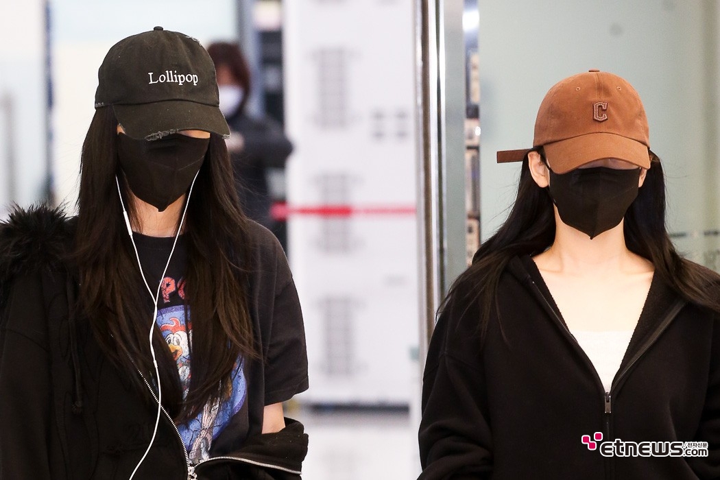 [ET포토] 에스파 지젤-닝닝, '같은 느낌으로'