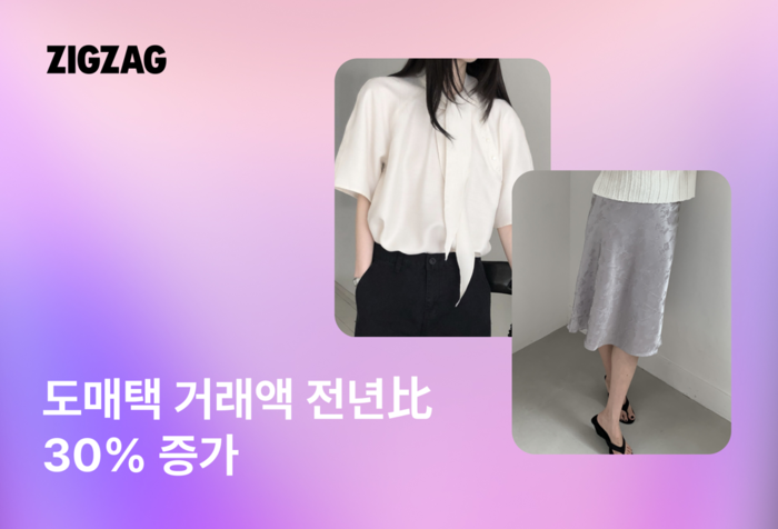 카카오스타일이 운영하는 스타일 커머스 플랫폼 '지그재그'는 '도매택' 상품 수요가 가파른 성장 흐름을 보이고 있다고 23일 밝혔다.