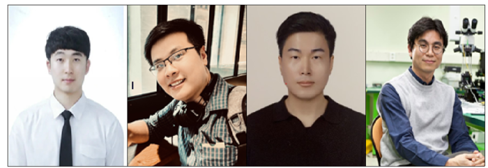 왼쪽부터 이용재 부산대 연구교수, 탄 닷 레 전남대 박사과정 학생, 이창호 전남대 교수, 엄태중 부산대 교수.