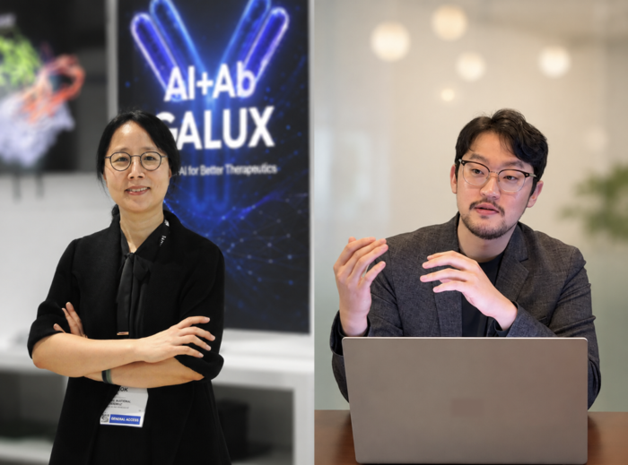 갤럭스 석차옥 대표 (왼쪽)와 박태용 신임 대표