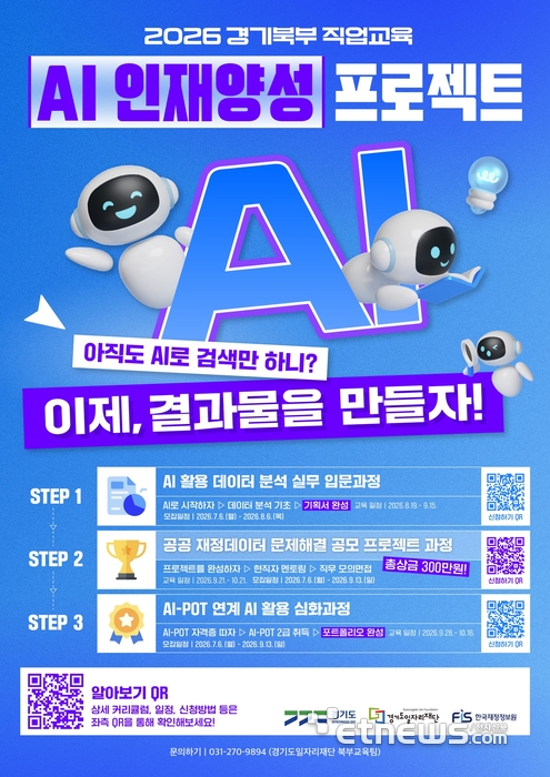 AI 배우고 포트폴리오까지…경기도일자리재단, 경기북부 무료교육 문 활짝