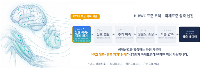 H.BWC 생체신호 압축 개념도