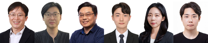 왼쪽부터 장호원 서울대학교 재료공학과 교수, 이상한 GIST 신소재공학과 교수, 조슈아 양 미국 서던캘리포니아대학교 전기·컴퓨터공학과 교수, 김영민 서울대학교 재료공학과 석박통합과정생, 이윤정 국민대학교 전자공학과 교수, 양지웅 GIST 신소재공학과 석박통합과정생.