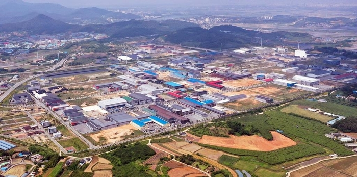 나주에너지국가산단 조성지로 선정된 나주시 왕곡면 덕산리 일원.