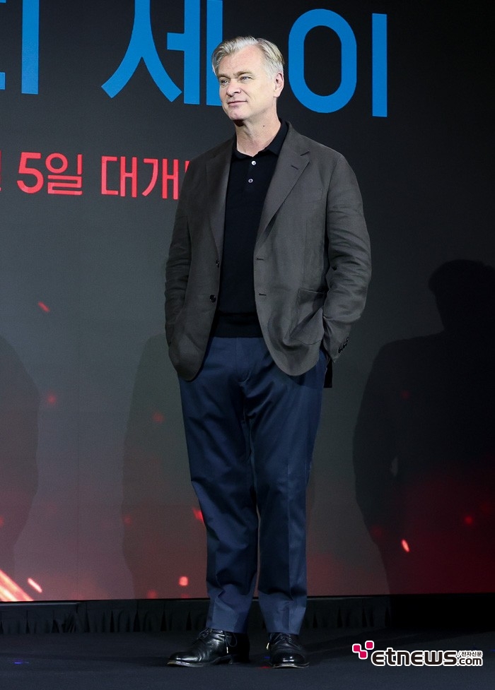[ET포토] 드디어 첫 내한한 크리스토퍼 놀란 감독