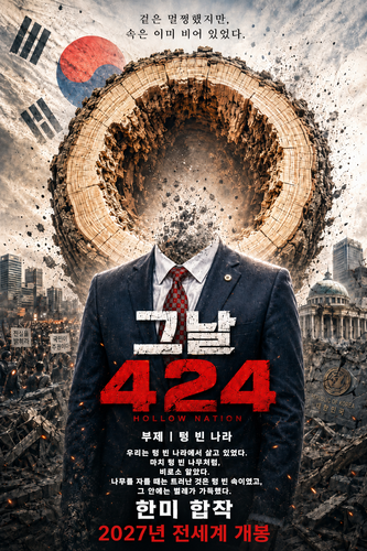 정치 스릴러 '그날 424' 포스터