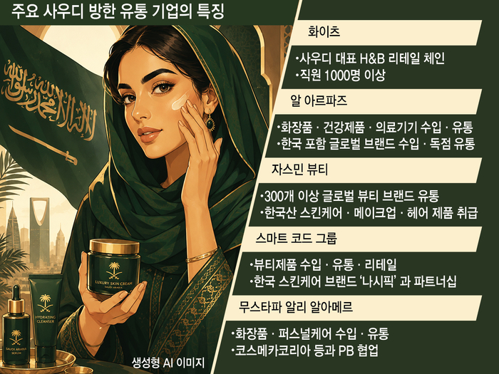 '사우디판 올리브영' 화이츠 한국 온다…K-뷰티 찾아 현지 유통사 20곳 총출동