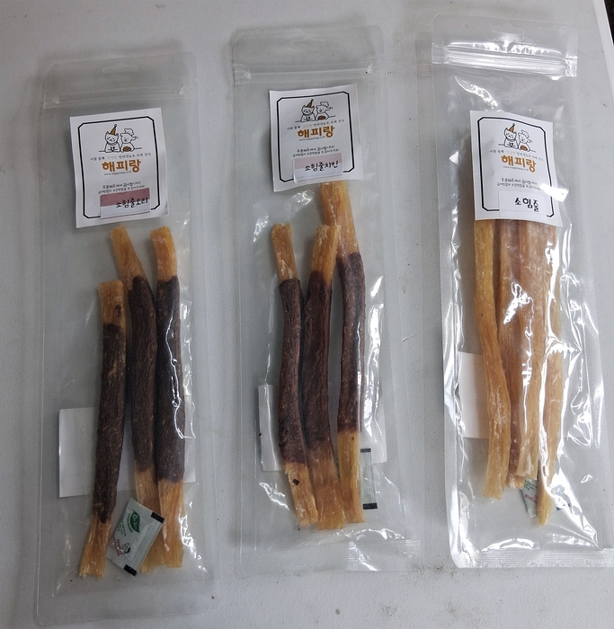 [마이펫페어] 해피랑, 리뉴얼된 '소힘줄 수제간식' 공개
