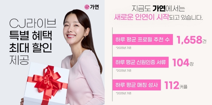 결혼정보회사 가연, 금일 CJ온스타일서 5차 라이브 방송 진행