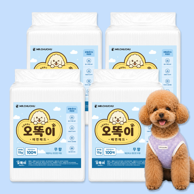 [마이펫페어] 미스터추추, 신제품 '오똑이 배변패드' 공개