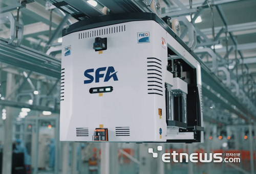 SFA 웨이퍼 이송장치(OHT) (사진=SFA)