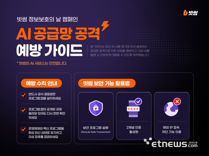 빗썸, AI 공급망 공격 경고…“공식 앱·제작사 확인해야”