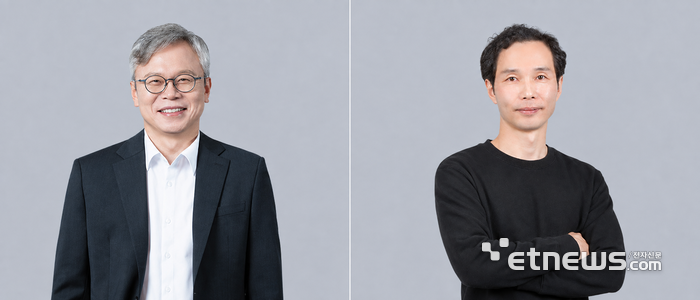 이준영 야놀자 엔터프라이즈 솔루션(ES) 부문 대표 겸 야놀자그룹 최고기술책임자(CTO) 겸 ES 부문 CTO(사진좌측), 강경원 야놀자넥스트 신임 대표. [사진=야놀자]