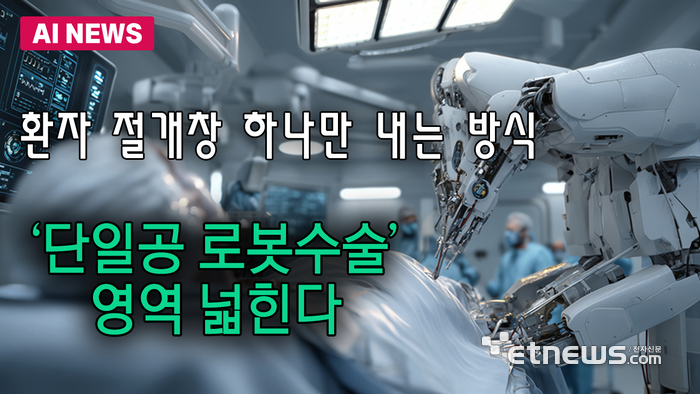 환자 절개창 하나만 내는 방식…'단일공 로봇수술' 영역 넓힌다