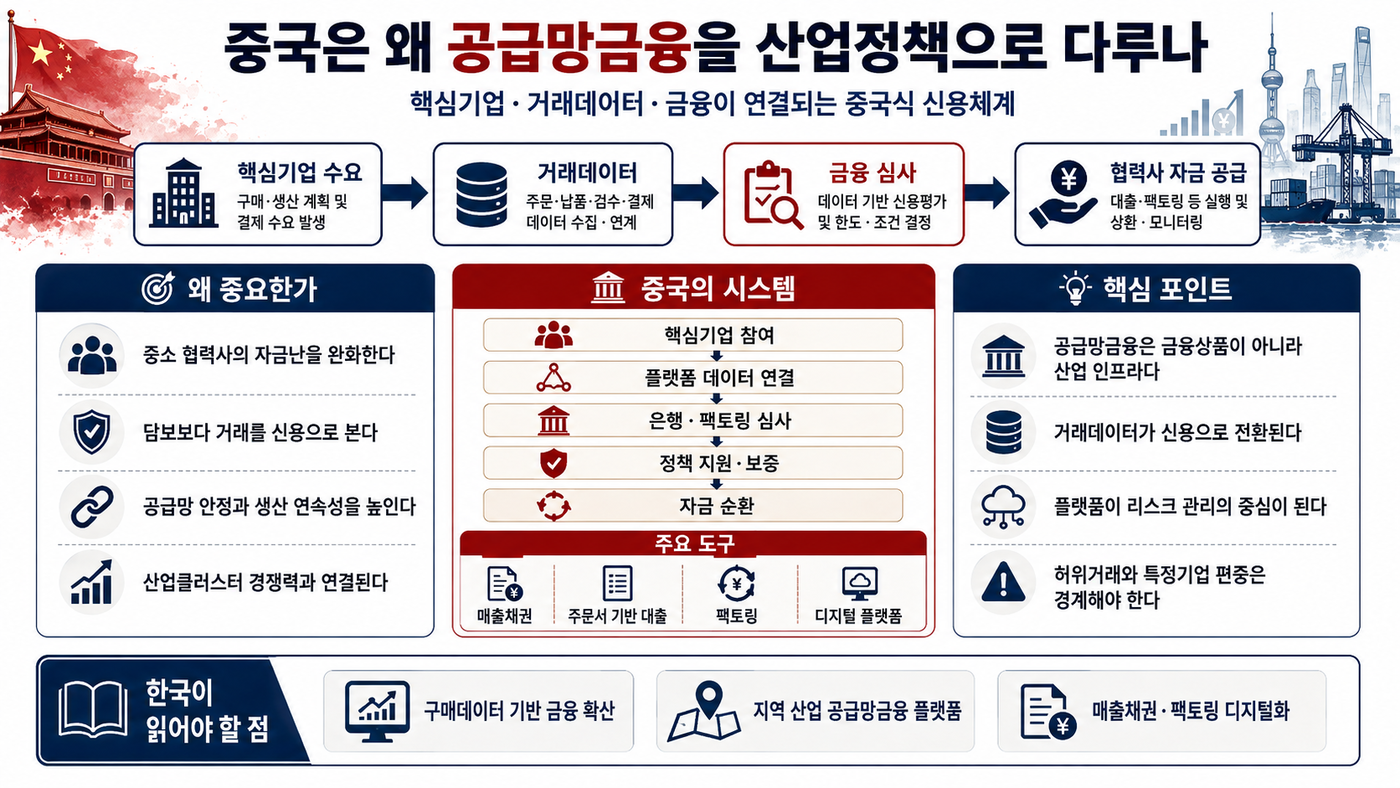 [테크 차이나] 대기업 신용이 협력사 자금으로 흐른다…중국 공급망금융 작동 원리