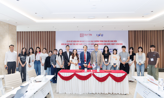 인천대학교와 두이탄 대학교, 한-베 대학 간 교육협력을 위한 업무협약(MOU) 체결(사진=인천대)