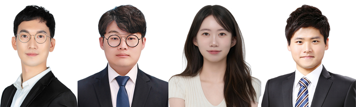 왼쪽부터 삼성종합기술원 임용철 박사, 하윤후 박사, 이영민 연구원, 조용륜 GIST 중앙기기연구소 첨단분석센터 박사.